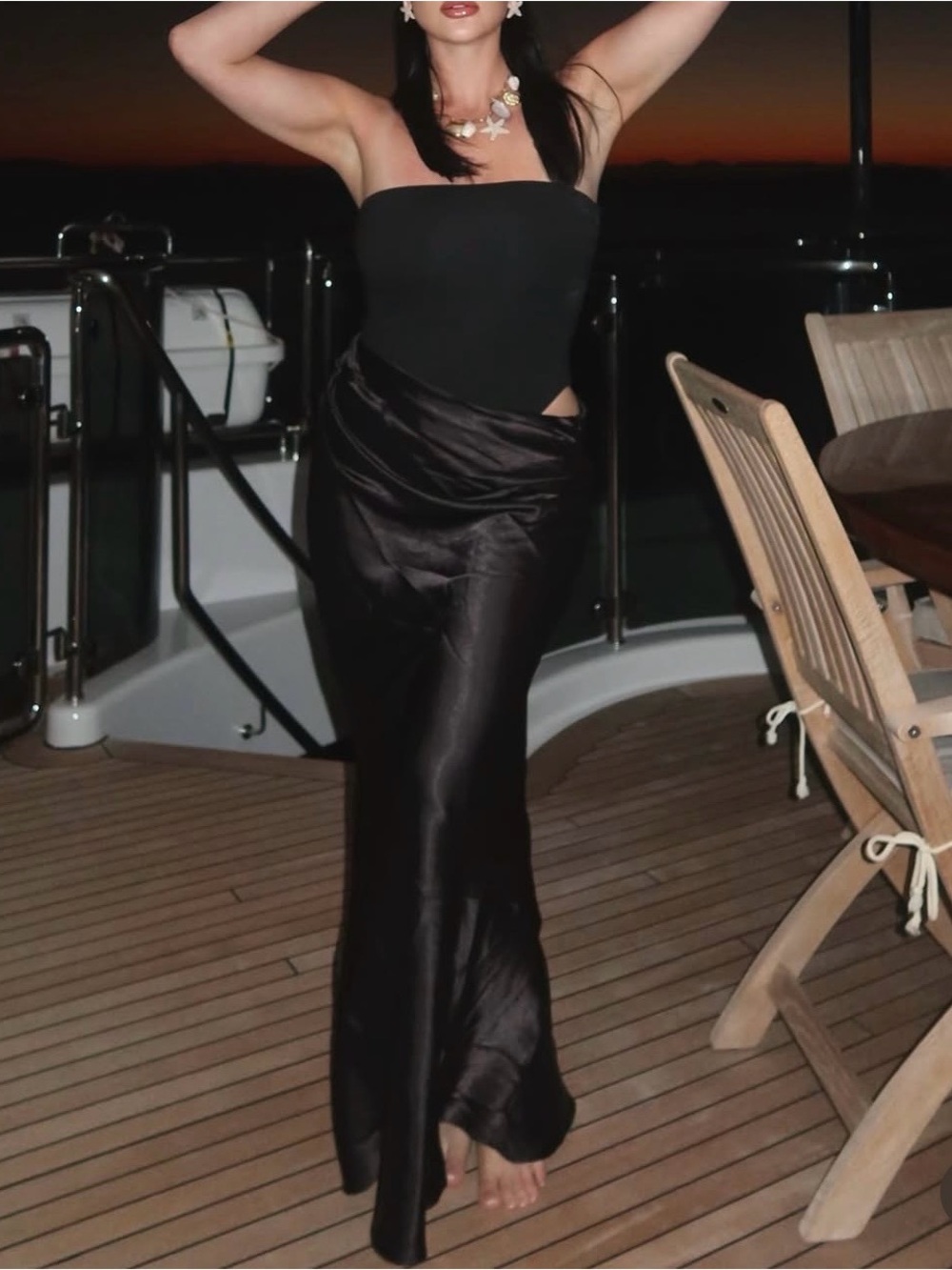 Revolve Elegant Black Strapless Dress